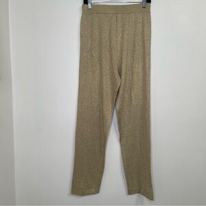 Shannan Gold Metallic Pants in Size L